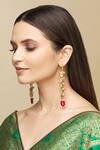 Buy Just Shradhas Gold Plated Pearls, Beads Kundan Drop Earrings Online at Aza Fashions Buy_Just Shradhas_Gold Plated Pearls, Beads Kundan Drop Earrings _Online_at_Aza_Fashions