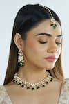 Namasya_Gold Plated Kundan Stone Embellished Necklace Set_Online_at_Aza_Fashions