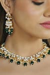 Buy_Namasya_Gold Plated Kundan Stone Embellished Necklace Set_Online_at_Aza_Fashions