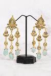 Buy_Just Shradha's_Kundan Embellished Dangler Earrings_Online_at_Aza_Fashions