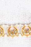 Buy_Just Shradhas_Gold Plated Crescent Moon Kundan Choker _Online_at_Aza_Fashions