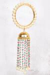 Buy_Just Shradhas_Gold Plated Pearls, Beads Kalira Bangles Set _Online_at_Aza_Fashions