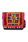 Buy_Arnimaa_Multi Color Embroidered Kutchi Bag_at_Aza_Fashions