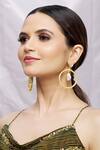 Buy_Arnimaa_Gold Plated Stone And Pearls Embellished Dangler Earrings _Online_at_Aza_Fashions