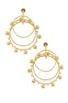 Buy_Arnimaa_Gold Plated Tiered Hoop Earrings _at_Aza_Fashions