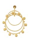 Shop_Arnimaa_Gold Plated Tiered Hoop Earrings _Online_at_Aza_Fashions