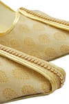 Arihant Rai Sinha_Beige Brocade Paisley Woven Juttis _at_Aza_Fashions