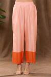 Archana Shah_White Bamberg Silk Printed Tropical Tie-up Neck Kurta And Pant Set _at_Aza_Fashions
