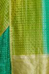 Shop_Taba Kashi By Artika Shah_Green Kora/organza Woven Shaded Saree _Online_at_Aza_Fashions