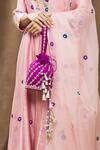 Buy_Surbhi Shah_Purple Floral Embroidered Potli _Online_at_Aza_Fashions