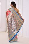 Shop_Nazaakat by Samara Singh_Peach Silk Banarasi Woven Saree_at_Aza_Fashions