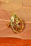 Buy_Our Purple Studio_Stone Embellished Ring_Online_at_Aza_Fashions