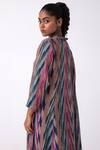 Buy Label Shreya Sharma Multi Color Crepe V-neck Ikat Print Kurta And Flared Pant Set Buy_Label Shreya Sharma_Multi Color Crepe V-neck Ikat Print Kurta And Flared Pant Set