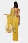 Shop_Satya Paul_Yellow Chanderi Silk Embellished Bellini Saree_at_Aza_Fashions
