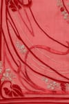 Shop_Satya Paul_Red Georgette Embroidered Floral Saree _Online_at_Aza_Fashions