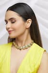 Buy_Just Shradhas_Gold Plated Kundan Embellished Choker _Online_at_Aza_Fashions