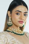 Namasya_Gold Plated Kundan Stone Embellished Necklace Set _Online_at_Aza_Fashions