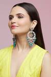 Buy_Chaotiq By Arti_Floral Dreamcatcher Danglers And Drops_Online_at_Aza_Fashions