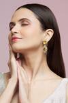 Chaotiq By Arti_Stone Drop Earrings_Online_at_Aza_Fashions