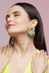 Chaotiq By Arti_Kundan Jadau Embellished Danglers And Drops_Online_at_Aza_Fashions