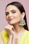 Buy_Chaotiq By Arti_Oxidized Jhumki Drop Jhumkas_Online_at_Aza_Fashions