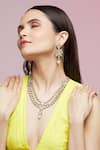 Buy_Chaotiq By Arti_Layered Polki Embellished Choker Jewellery Set_Online_at_Aza_Fashions