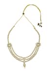Shop_Chaotiq By Arti_Layered Polki Embellished Choker Jewellery Set_Online_at_Aza_Fashions