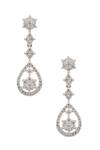 Chaotiq By Arti_Floral Stone Studded Necklace Jewellery Set_at_Aza_Fashions