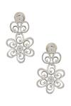 Chaotiq By Arti_Floral Pendant Drop Necklace Jewellery Set_at_Aza_Fashions