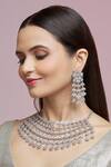 Buy_Chaotiq By Arti_Handcrafted Embellished Necklace Jewellery Set_Online_at_Aza_Fashions