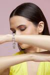 Shop_Chaotiq By Arti_Studded Tennis Bracelet_Online_at_Aza_Fashions