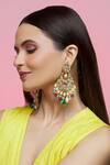 Buy_Kiara_Multi Color Artificial Stones Kundan Embellished Chandbalis _Online_at_Aza_Fashions