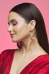 Buy_Khushi Jewels_Pearl Embellished Hoops Earrings_Online_at_Aza_Fashions