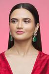 Buy_Khushi Jewels_Stone Embellished Dangler Earrings_Online_at_Aza_Fashions
