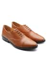 Buy_Rapawalk_Brown Handcrafted Toe Cap Oxford Shoes  _at_Aza_Fashions