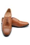 Rapawalk_Brown Handcrafted Toe Cap Oxford Shoes  _Online_at_Aza_Fashions