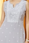 Shop_Alaya Advani_Grey Kurta And Palazzo Natural Crepe Embroidered Crystal Bodice Sharara Set 