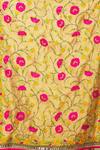 Buy_Naintara Bajaj_Beige Silk Embroidery Rose Pattern Phulkari Dupatta_Online_at_Aza_Fashions