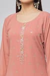 Shop_Naintara Bajaj_Pink Georgette, Shantoon Embroidery, Butti And Flower Kurta Salwar Dupatta Set _Online_at_Aza_Fashions