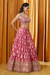 Buy_Alaya Advani_Red Patterned Lehenga Set With Embellished Blouse_Online_at_Aza_Fashions