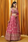Buy_Alaya Advani_Red Patterned Lehenga Set With Embellished Blouse