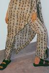 Anamika Khanna_White Silk One Shoulder Tunic And Pant Set_at_Aza_Fashions