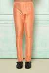 Shop_Arihant Rai Sinha_Orange Kurta Silk Plain And Pant Set_Online_at_Aza_Fashions