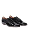 Buy_Artimen_Black Velvet Derby Shoes  _at_Aza_Fashions