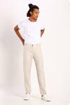 Buy_Son Of A Noble Snob_White Linen Trouser_at_Aza_Fashions