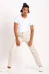 Shop_Son Of A Noble Snob_White Linen Trouser_at_Aza_Fashions