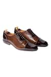 Buy_Artimen_Brown Handcrafted Brogue Oxfords  _at_Aza_Fashions