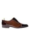 Artimen_Brown Handcrafted Brogue Oxfords  _Online_at_Aza_Fashions