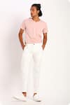 Buy_Son Of A Noble Snob_White Linen Trouser_at_Aza_Fashions