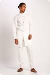 Shop_Son Of A Noble Snob_White Linen Trouser_at_Aza_Fashions